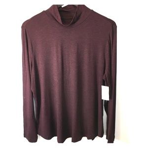 3/$25 NWT Cleo mock turtle neck long sleeve shirt.